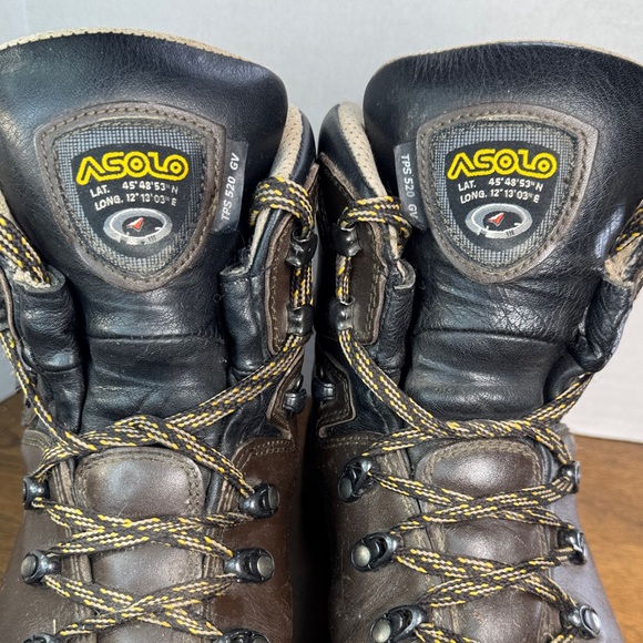 Asolo Mens TPS 520 GV Evo Brown Leather Gore-Tex Serious Hiking Boots, sz 11.5 main image 14